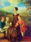 И.Ф. Хруцкий. Семейный портрет. 1854